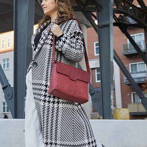 Aiya ayiA Benue Satchel with Kariba Wide Strap Red